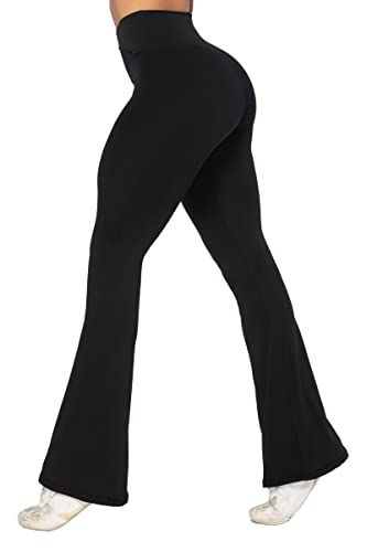 Sunzel Flare Leggings with Tummy Control & Crossover Waist