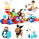 Marstone Animal Push Train Car Set for Toddlers