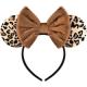 Bmobuo Leopard Print Mouse Ears Headband