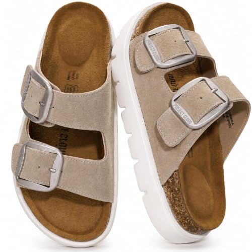 Project Cloud Genuine Leather Platform Sandals