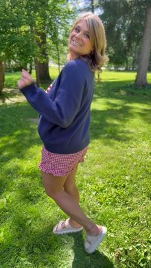 American Flag Knit Pullover Sweater Long Sleeve