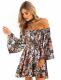 ONEYIM Floral Off-Shoulder Mini Dress
