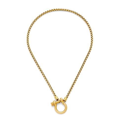RAUCHBE Gold Chunky Horse Bit Necklace