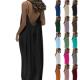 JIEMUXIU Backless Cami Lounge & Beach Dress