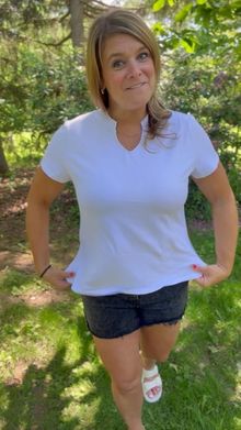 Great spin on a basic tee!