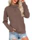 AUSELILY Women's Turtleneck Long Sleeve Sweatshirt
