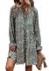 KIRUNDO Boho Floral Long Sleeve Swing Dress