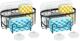 HapiRm Stainless Steel Sink Caddy Organizer, Black (Pack of 2)