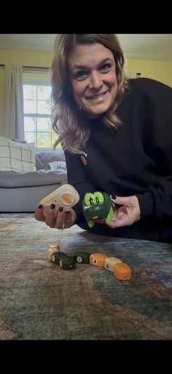 Naughty Panda Remote Control Magnetic Snake Toy, Green