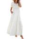 Brewee Boho Floral Tie-Shoulder Maxi Dress
