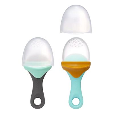 Boon Pulp Silicone Baby Fruit Feeder, 2 Count