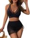 Blooming Jelly High Waist Swim Skirt Bikini Set Tummy Control