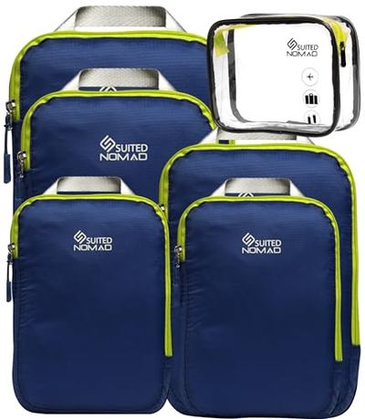 SUITEDNOMAD Ultralight Compression Packing Cubes Set