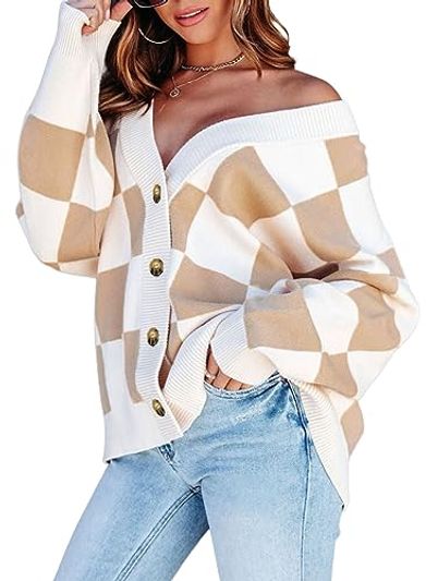Dokotoo Color-Block Cable-Knit Button-Down Cardigan