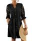 Bsubseach Button-Down Swimsuit Cover-Up Beach Shirt Dress