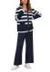 Viottiset 2-Piece Striped Sweatsuit Set, Wide-Leg