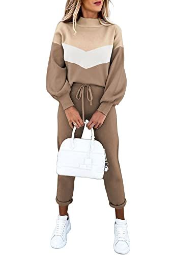Fixmatti Color-Block Long-Sleeve Jogger Set