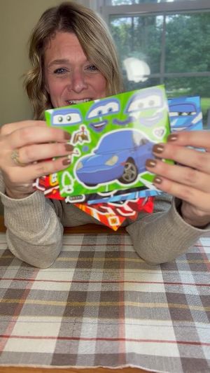 LHTSKO Cars Make-a-Face DIY Stickers, 24 Sheets
