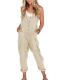 Yeokou Women's Linen Cotton Overalls Jumpsuit