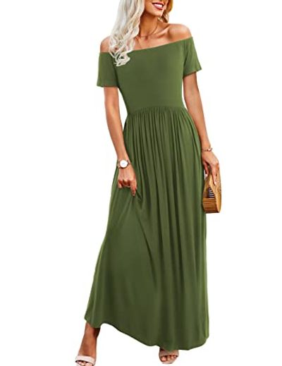 Amoretu Off-Shoulder Loose Casual Dress