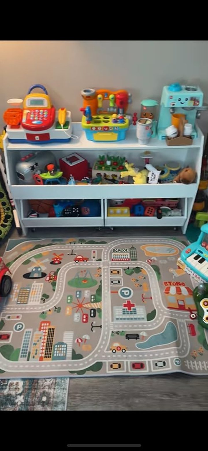Perfect toy storage for small spaces!