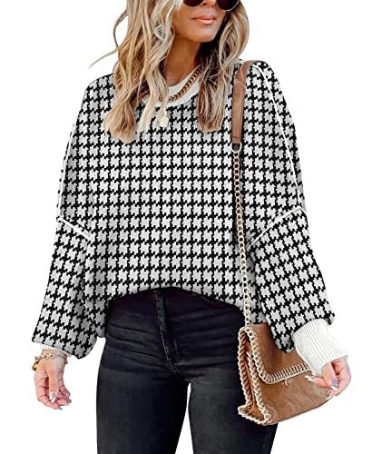 SAUKOLE Batwing-Sleeve Slouchy Knit Pullover Sweater