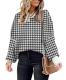 SAUKOLE Batwing-Sleeve Slouchy Knit Pullover Sweater