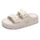 FUNKYMONKEY Women's Platform Comfort Slides