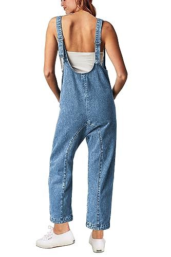 GREAIDEA Sleeveless Baggy Denim Overall Jumpsuit