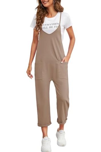 Nirovien Oversized Sleeveless Jumpsuit with Pockets