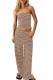Panadila Striped Tube Top & Pants Two-Piece Set