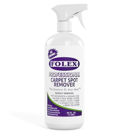 FOLEX Professional Carpet Stain Remover Spray, 34 oz