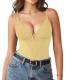 Popilush Shapewear Bodysuits for Women Tummy Control Lace Bodysuit V Neck Sleeveless Corset Tops Body Suit