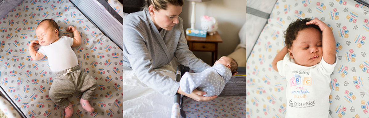 Safely Sleeping Baby Image