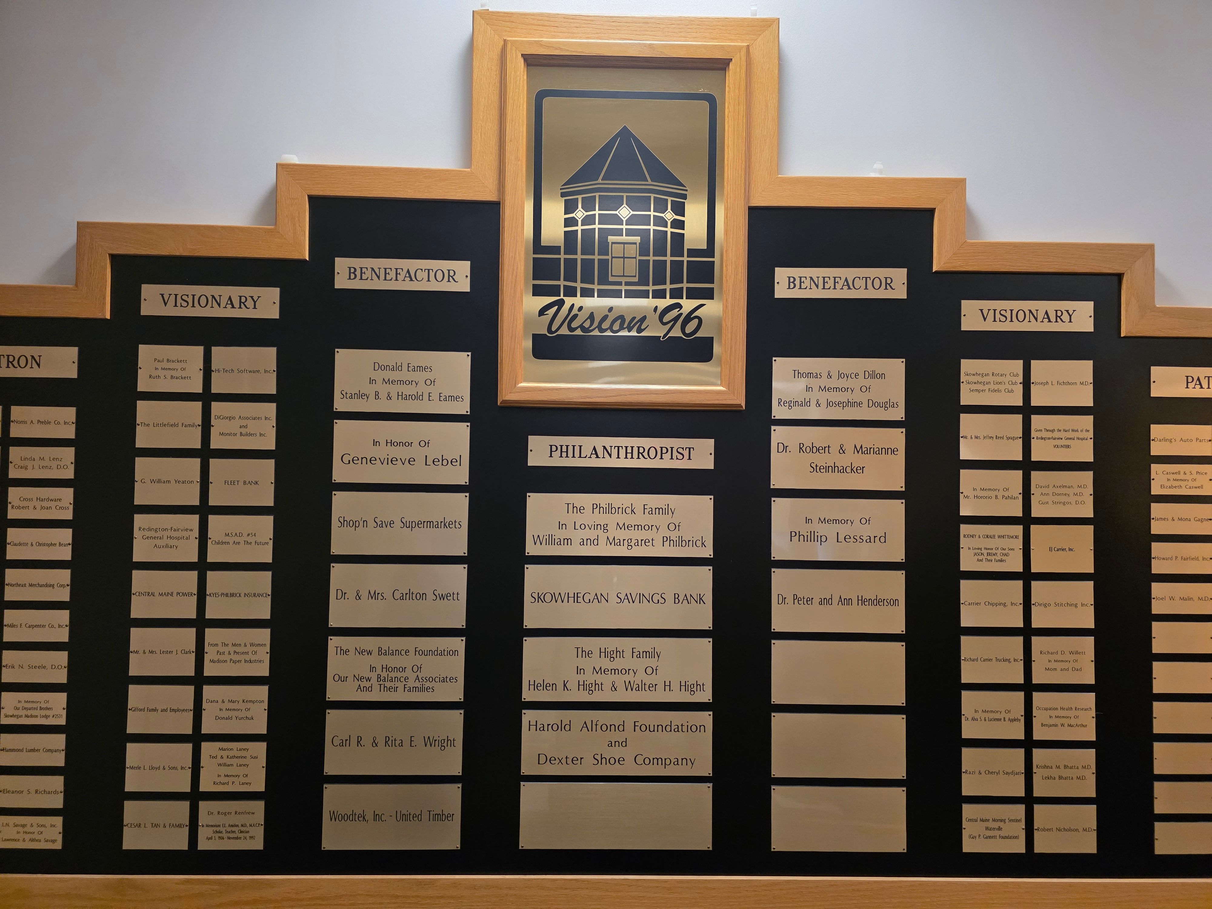 Vision '96 Plaque