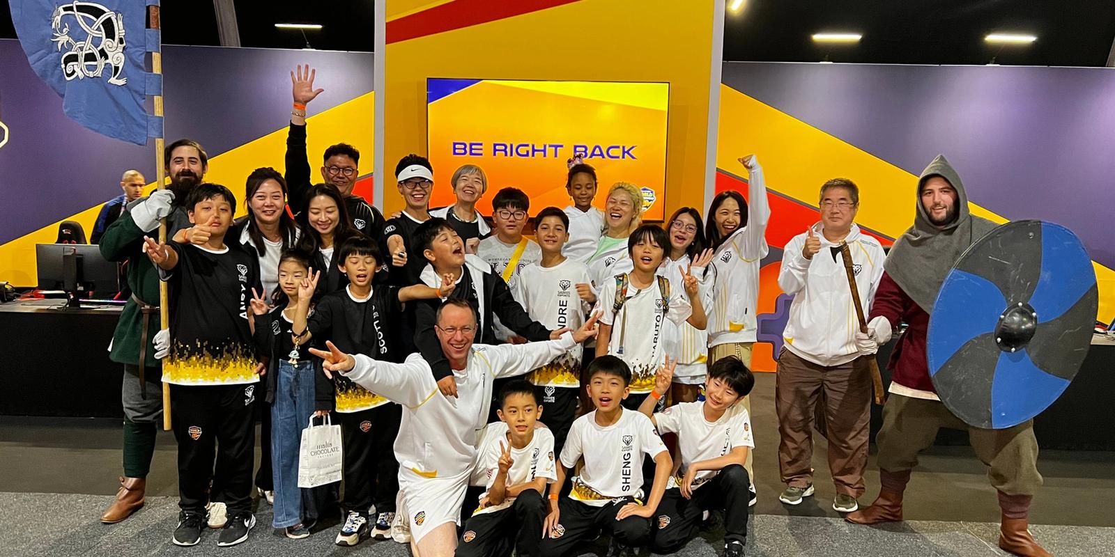 The SSIS Shanghai team and supporters at the School Esports World Championships