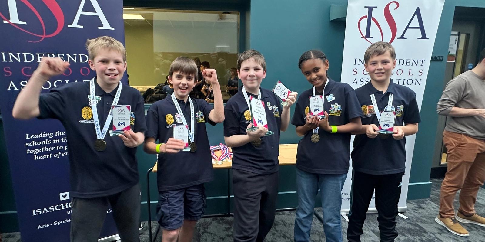 The Ashley Manor team with their ISA medals at the national final