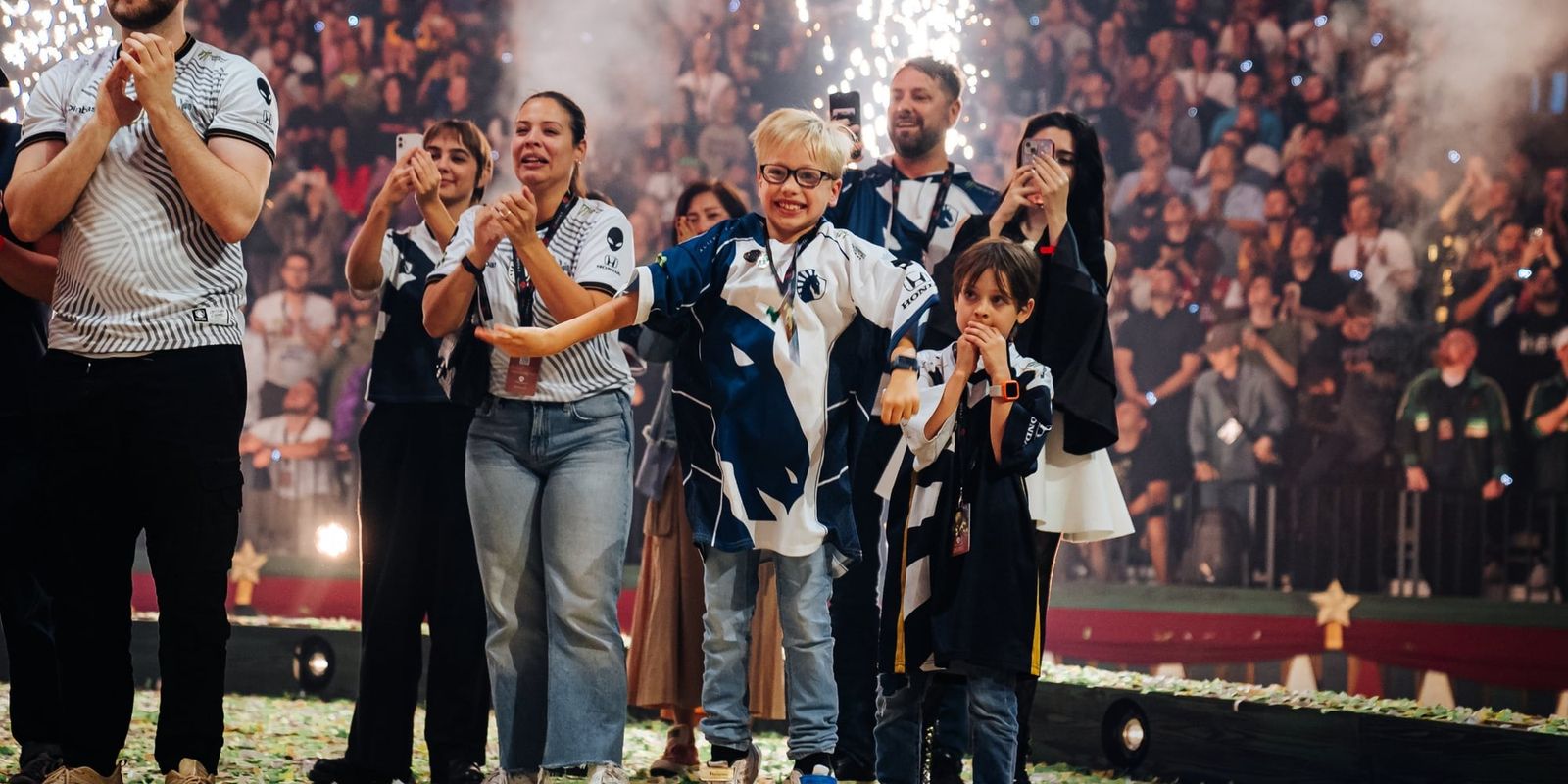 Students celebrating at the Team Liquid Esports After-School Club powered by DAIGON