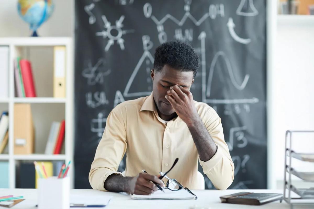 Stressed Teacher