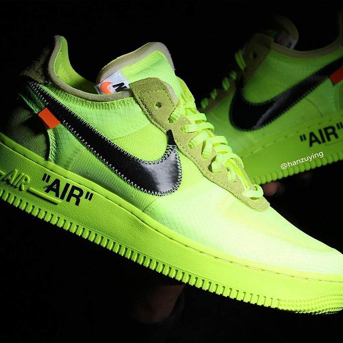 Off white nike air force 1 volt release date on sale