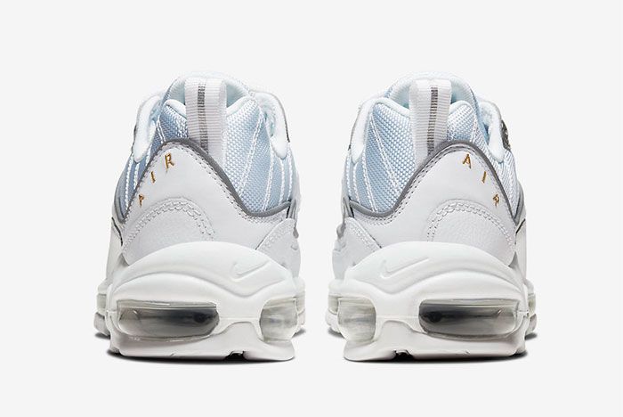 nike air max 98 white silver gold