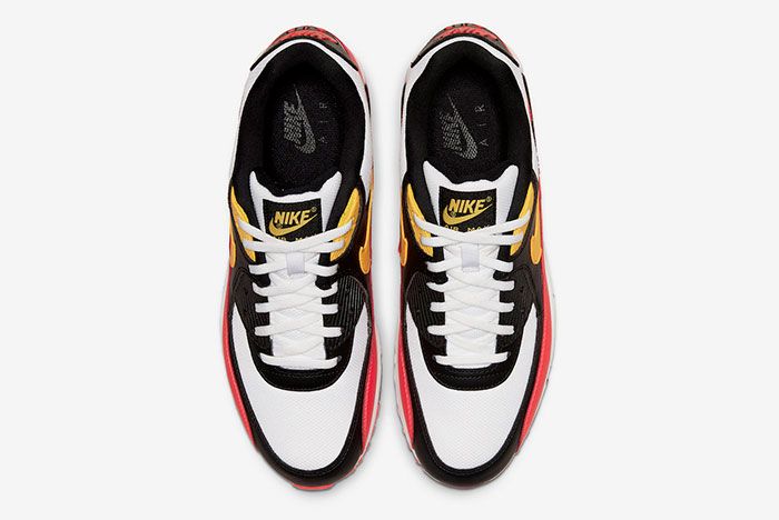 Nike Air Max 90 Black Yellow Crimson Aj1285 109 Top