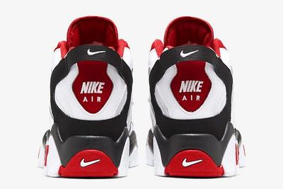 Nike Air Barrage Mid White Red At7847 102 Heel