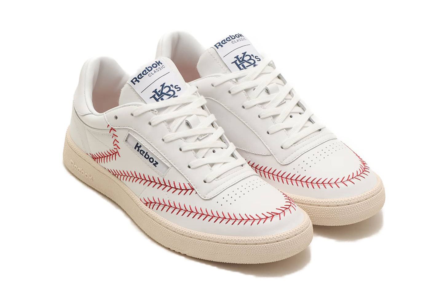 The atmos x KEBOZ x Reebok Club C 85 Vintage 'Baseball