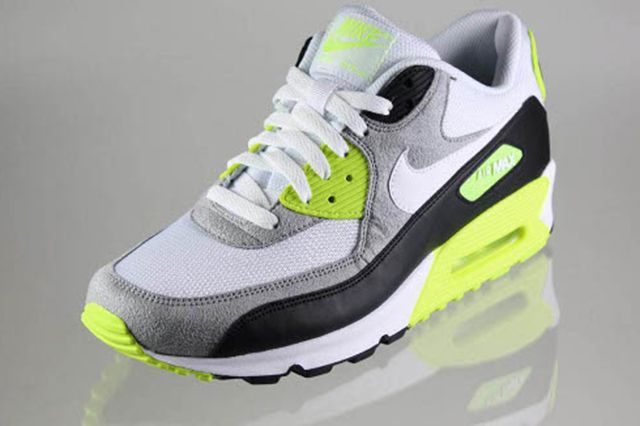 nike air max 90 dark grey black volt