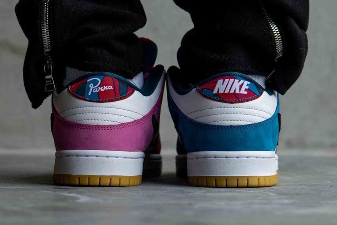 Parra x Nike SB Dunk Low 'Friends and Family' on foot