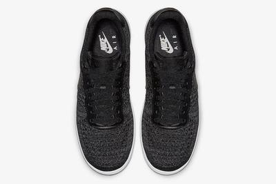 Nike Air Force 1 Flyknit 2 0 Black White Top