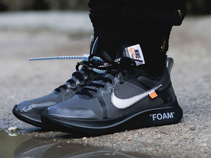 On-Foot Look: Off-White Nike Zoom Fly 'Black' and 'Tulip… - Sneaker Freaker