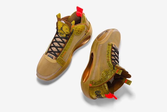 Air Jordan 34 Bayou Boys Heel Long