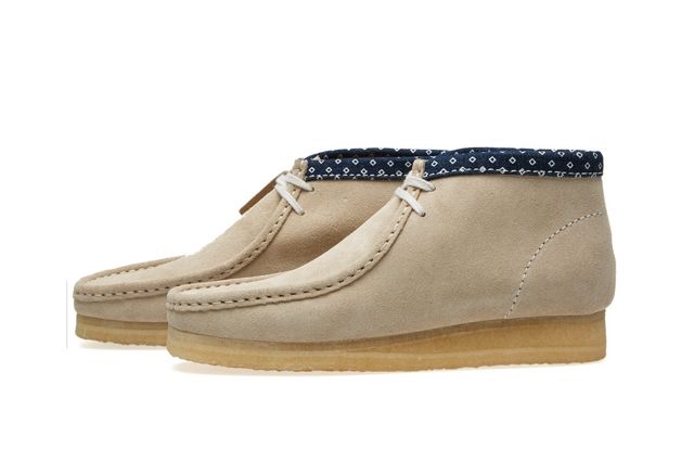 Clarks Wallabee White Chalky Suede 7.5 D (M) Clarks Wallabee Boot (Chalk Combi) - Releases
